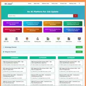 RK Jobs – Sarkari Job Website Templates For GeneratePress